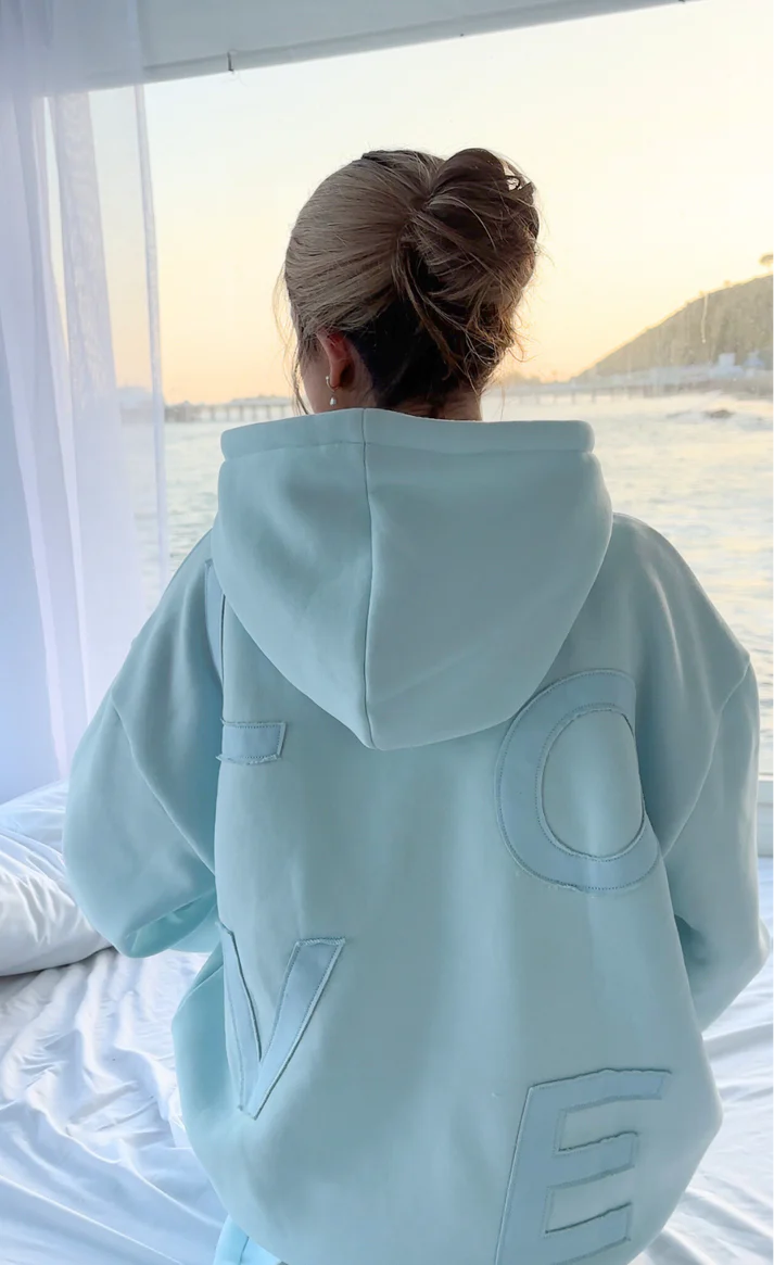 'All Love/ Love All" Hoodie (Saltwater)