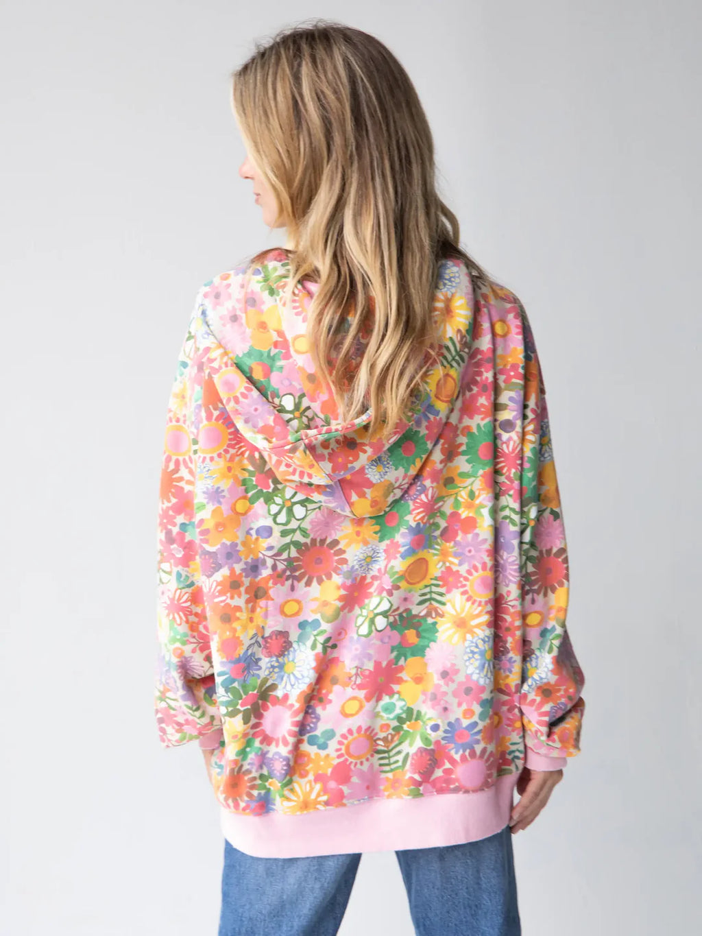 Oversized Floral Hoodie
